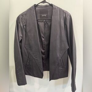 Streetwear Society Black Faux Leather Blazer